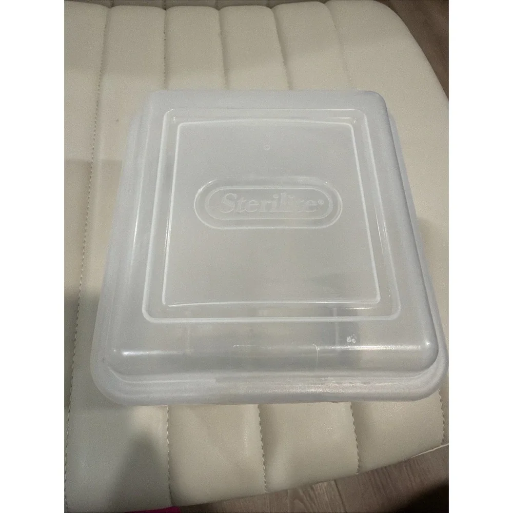 VTG Sterilite 1700 Flip Tops Clear Hinged Storage Box 7
